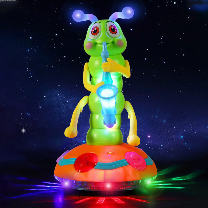 Dancing saxophone caterpillar children's toy