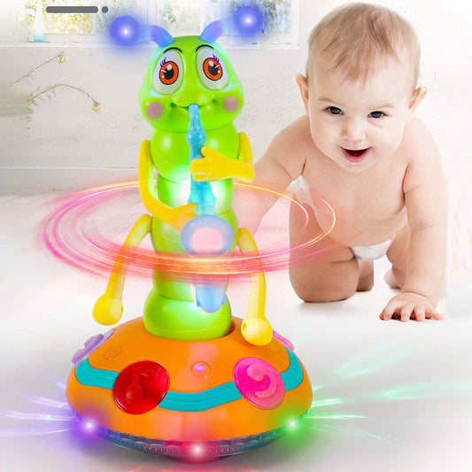 Dancing saxophone caterpillar children's toy